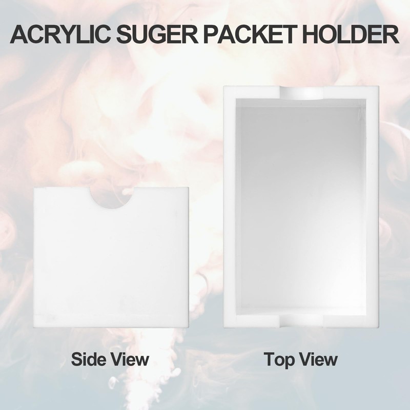 MOJIEZUO Sugar Packet Holder for Coffee Bar, Acrylic Sugar Packets