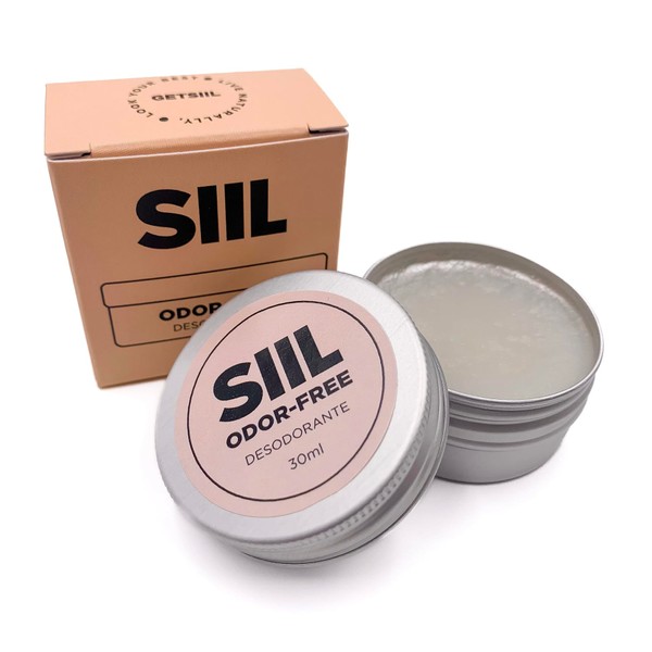 Natürliches Deodorant SIIL – 100 % natürlich mit Mikrosilber, 30 ml, hinterlässt keine Spuren auf der Kleidung