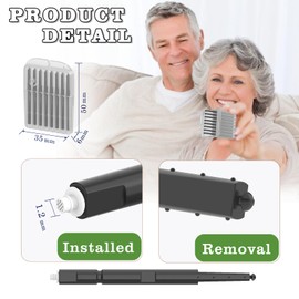 (40 Pcs) Phonak Cerustop Wax Guards Filters for Hearing Aids Resound,Widex and Unitron, Hearing Aid Accessories Cerumen Stop Cleaning Tool Replacement Parts, Ear Supplies Cleaning Kit (5 Packs）