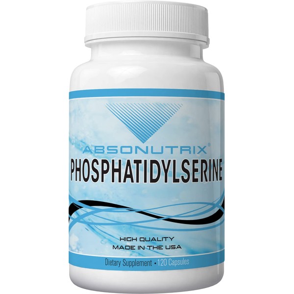 Absonutrix Phosphatidylserine 515 mg, 4 Fl Oz Large Bottle - 120 Servings, Made in USA, Quick Absorption, Quality Potent Ingredients, Third-Party Tested, Non-GMO, GMP Certified, Cruelty-Free Products