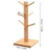Chstarina Wooden Cup Stand, Bamboo Wooden Cup Holder, Pretzel Holder,
