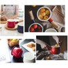 Enamel Milk Pan, Mini Butter Warmer 10cm Enamelware Saucepan Pan