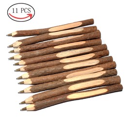 Abcsea 11 x Wooden Pens, Advanced Creative Original Ecologically Handmade Wooden Ballpoint Pen