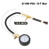 Hromee Fuel Pressure Test Kit 0-100PSI with 9.49,7.89,6.30 Fuel Line