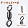 AMSYPORTS High Strength Fishing Swivel Connector Saltwater Freshwater Barrel Swivels