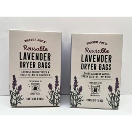 trader joes's 2 Boxes Trader Joe's joes Reusable Lavender Dryer Bags 4 bags per box
