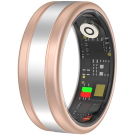 Smart Ring Android iOS Pedometer Smart Rings for Men Smart Rings for Women Rose Gold Silver Fitness Ring Heart Rate Monitor Sleep Tracker Activity Tracker Smart Ring Gesture Control Fitness Tracker
