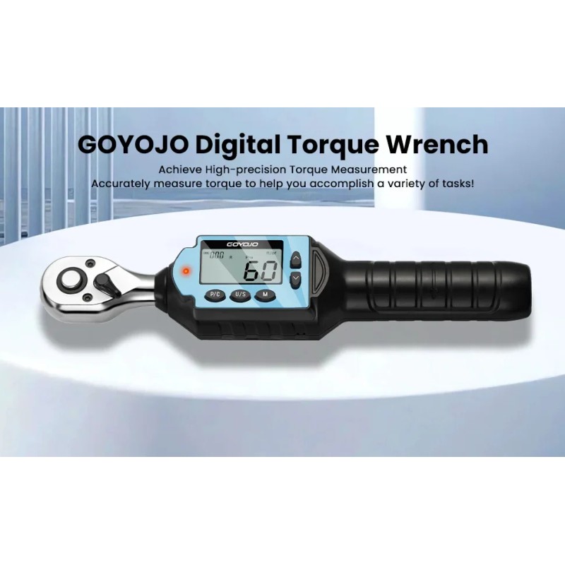 Newest 3/8" Digital Torque Wrench, High-Precision, Multi-Application Adjustable Repair Tools-Torque