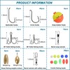 Fishing Bobbers and Hooks Tackle Kit, 227/228pcs Fishing Starter Kit