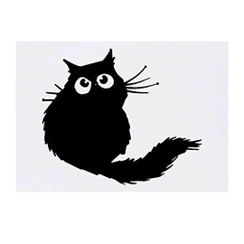 'Black Cat' Temporary Tattoo - Water Resistant, Skin-Safe, Non-Toxic Transfer (TO00048710)