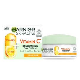 Garnier Vitamin C Brightening Day Cream 50ml, Face Moisturiser to Nourish Skin, Smooth Lines & Boost Glow, With Vitamin C and Super Citrus For Radiant, Healthy Skin