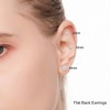 Flat Back Nose Stud Earrings Sets for Multiple Piercing:Lightweight Tiny
