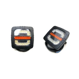 MelTruck® 2 x LED Position Light with Indicator E9 Truck Trailer Tractor Excavator Tractor Tug (2-Function LED Front Light)