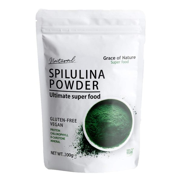 Grace of Nature Spirulina Powder, 7.1 oz (200 g)