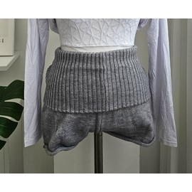 Luvabel Adult Ballet Knit Hip Warmer Shorts Cover-up Beige