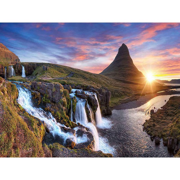 JXAVAXDE Diamond Painting Adult Painting Kits Kirkjufell Mountain Waterfalls Iceland