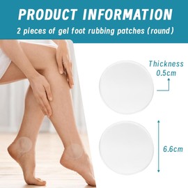 XENQITO 2 Stück Knöchel Gel Pad, knöchelschutz Pad, Entlastet den Druck, Verbessert die Durchblutung, Knöchelpolster, Schützt und Verbessern die Durchblutung für Eislaufen, Hockey, Roller(Runde)