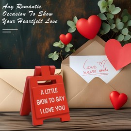 A Little Sign To Say I Love You, Mini Sign Plaque For Valentine's Day,I Love You Gifts For Her & Him, Special for Women