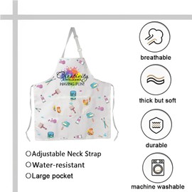 VAMSII Painter Artist Apron Art Teacher Apron Creativity is Intelligence Having Fun Painting Lover Gift Art Student Gifts (having fun Apron)