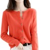 zuevi Women's Cardigan, Crew Neck, Sweater, Knit, Long Sleeve, Solid,