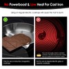 KitchenRaku Large Induction Cooktop Protector Mat 21.2x35.4 IN,Translucent (Magnetic) Electric