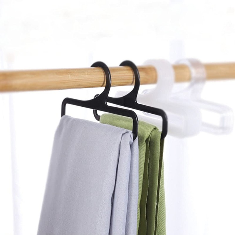 10 Pcs Plastic Scarf Hangers Towel Holders Closet Organizer for