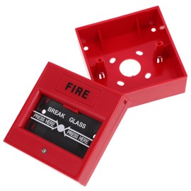 COHEALI Button Emergency Door Release Alarm Button Manual Reset Glass Break Switch Durable Firefighting Security Device Compact Portable Design for User Friendly Emergency Operation