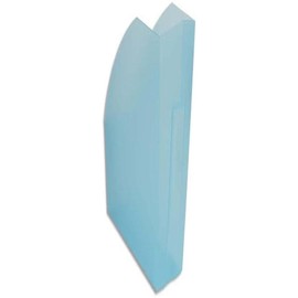 Exacompta - Ref 18083D - Magazine File - 292 x 110 x 320mm in Size, Suitable for A4+ Documents, Stable, Large Storage Capacity, Conical Shape for Handling - Turquoise