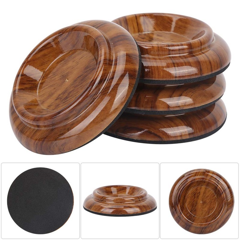 4Pcs Piano Foot Pads Upright Piano Caster Cup ABS Casters