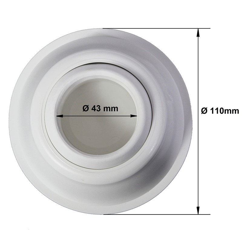 Articulated Foot for Stainless Steel Ladder Bar Diameter 43 mm