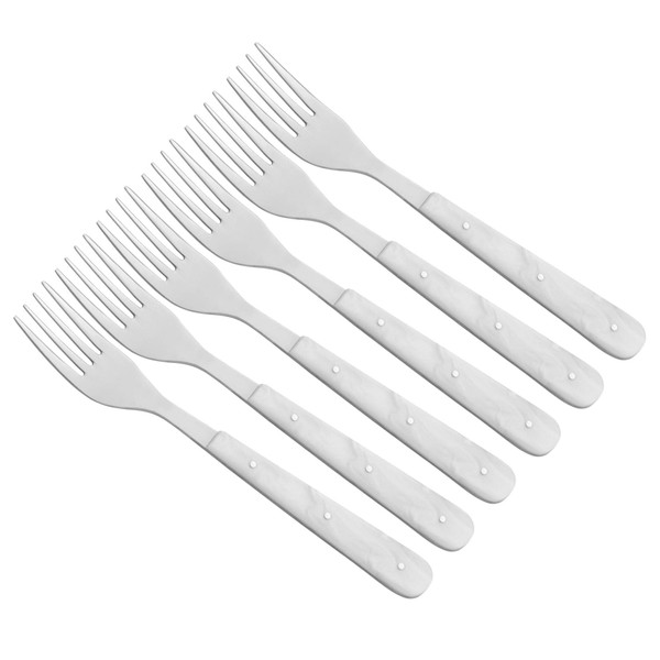 Schwertkrone Menu Forks 6 x Forks Imitation Mother of Pearl