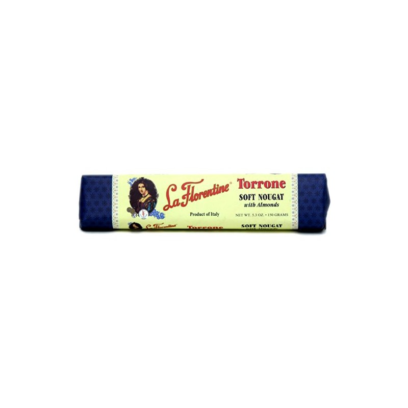 La Florentine Soft Nougat Torrone Candy Bar (Pack of 12)