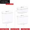 DWËLLZA KITCHEN Airtight Food Storage Containers with White Lids 2L