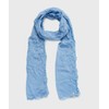 Yoonse Pleats Sheer Scarf (Blue)