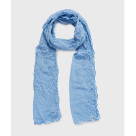 Yoonse Pleats Sheer Scarf (Blue)