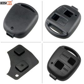 Kesiku 2pcs Toyota Key Shell Case for Avensis Aygo Yaris Prado Previa Corolla Cruiser RAV4 Avalon Land Echo Tarago Remote Control Toyota Yaris Key Corolla Car Key with Screwdriver