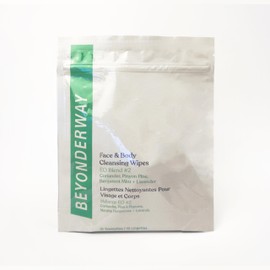 BEYONDERWAY Cleansing Wipes - Essential Oils Blend of Bergamot Mint, Coriander, Lavender, Pinyon Pine with Aloe Vera – Face & Body Refresh, Skin Microbiome Balance, Dermatology Tested