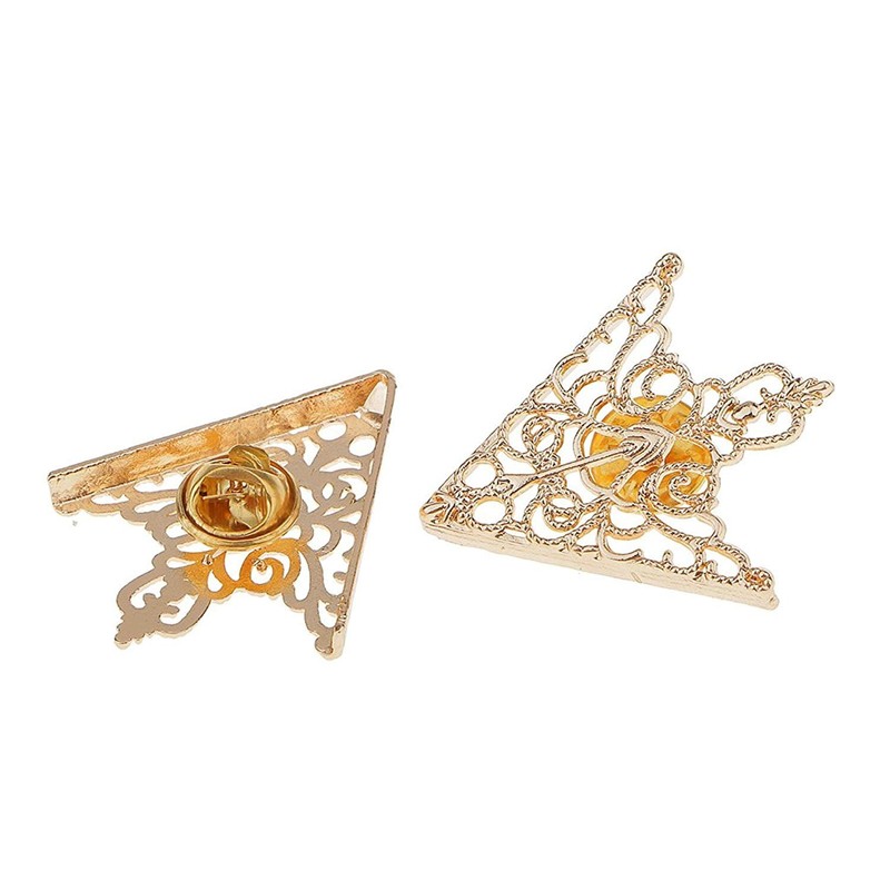 J's Select Fashion Accessories, Antique Steampunk Collar Tip, Gold, Gold,