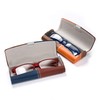 Fefi 2-Tone Hard Case, Glasses Case in Leather Look -
