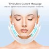 턱 마사지기 주름 슬리밍 스킨 EMS 리프팅 진동 얼굴 [화이트]