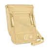 Vantamo Premium RFID Protected Travel Neck Wallet, Khaki, Fits Passport