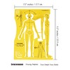 Traceease Male Human Figure Template Stencils Fashion Designer’s Drafting Tools,