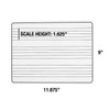Dry Erase Music Staff White Board, Single Sided 9 x
