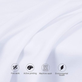 White Pillow Cases Queen Size 2 Pack - 500 Thread Count Cotton Pillowcase with Envelope Closure - 20 x 40 Inches Pillow Cover for Sleeping, Soft and Breathable Pillow Protect Set of 2