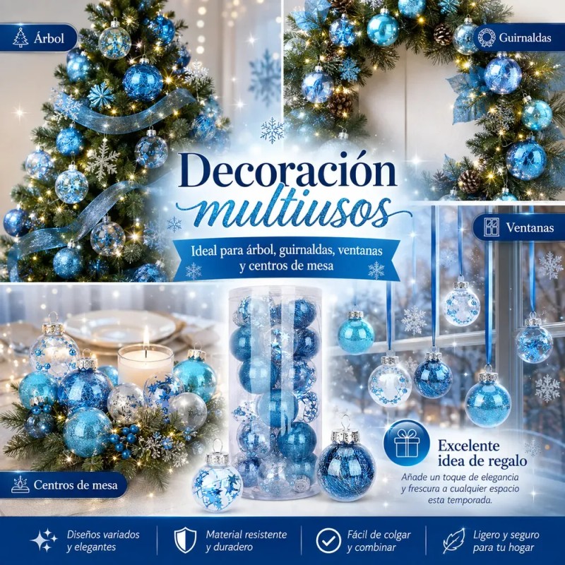 Navidoma - Esferas Navideñas Adorno Para Árbol De Navidad 6