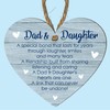 Laser Cut Father's Day Heart Plaque - Celebrate Dad &