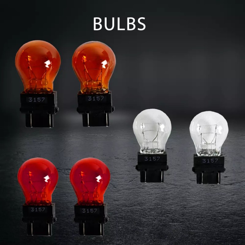 QCL-Autoparts Pair White Clear Tail Lights For 1999-2007 GMC Sierra