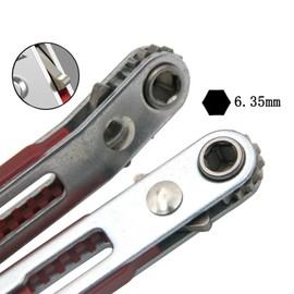 Set of 2 Mini Magnetic Ratchet Wrenches, 1/4 Inch Micro Screwdriver Handle, Ratchet Reversible Screwdriver Key Set for with 20 Screwdriver Bits for Gadgets Cars Houses Machines Other Devices