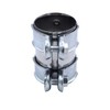 TAKPART Exhaust Clamp Pipe Connector Double Clamp Exhaust Pipe Clamp