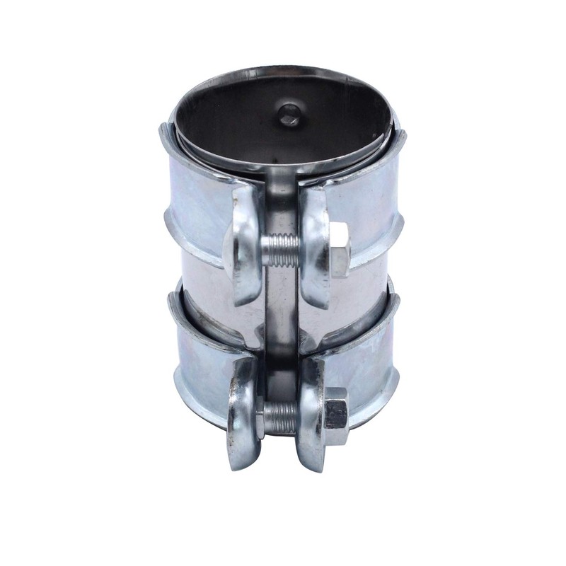 TAKPART Exhaust Clamp Pipe Connector Double Clamp Exhaust Pipe Clamp
